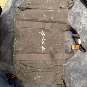 PINK Victoria's Secret Gray Duffel Bag